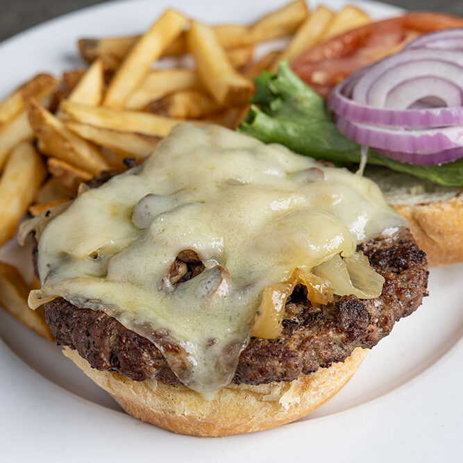 Mushroom Swiss Burger
